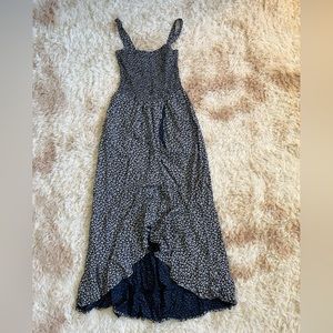 Hollister Floral Ruffle Hem Maxi Dress with Optional Straps